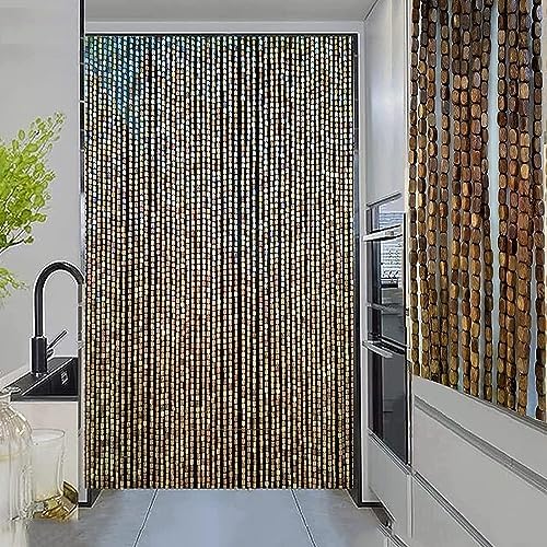 Wcxixo Bamboo Beaded Door Curtains Wall Decor