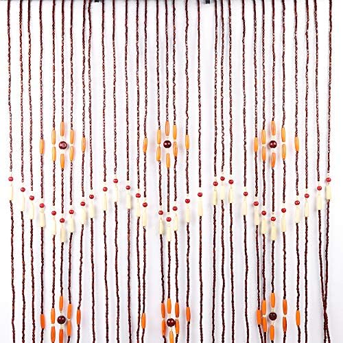 CNCEST Wooden Bead Curtain 90x220cm 31 Lines