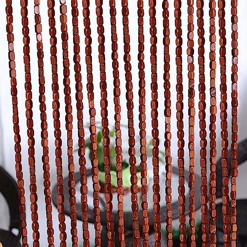 Wooden Beaded Bamboo Door Curtain with 90 Strings