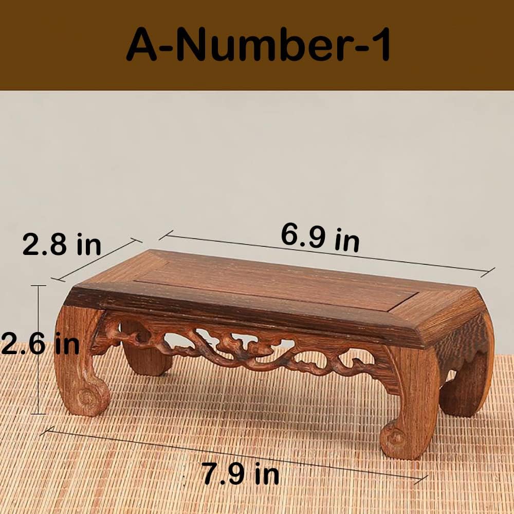 Oriental Chicken Wing Wood Pedestal Stand