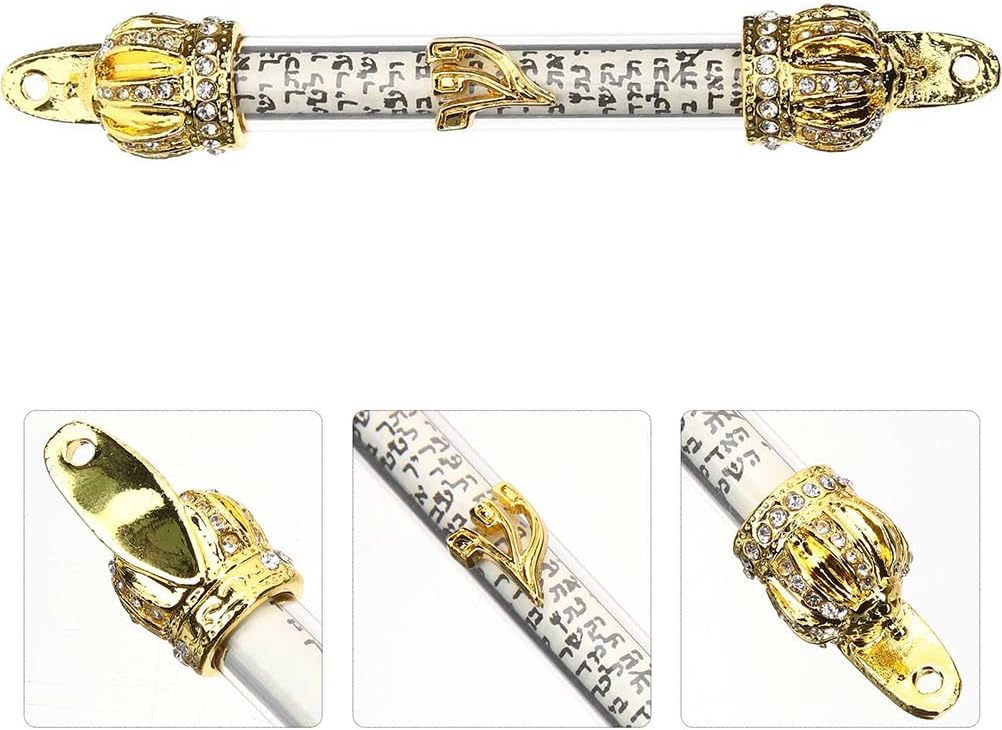 LUOZZY 2Pcs Metal Mezuzah Scroll Door Hanging Decor