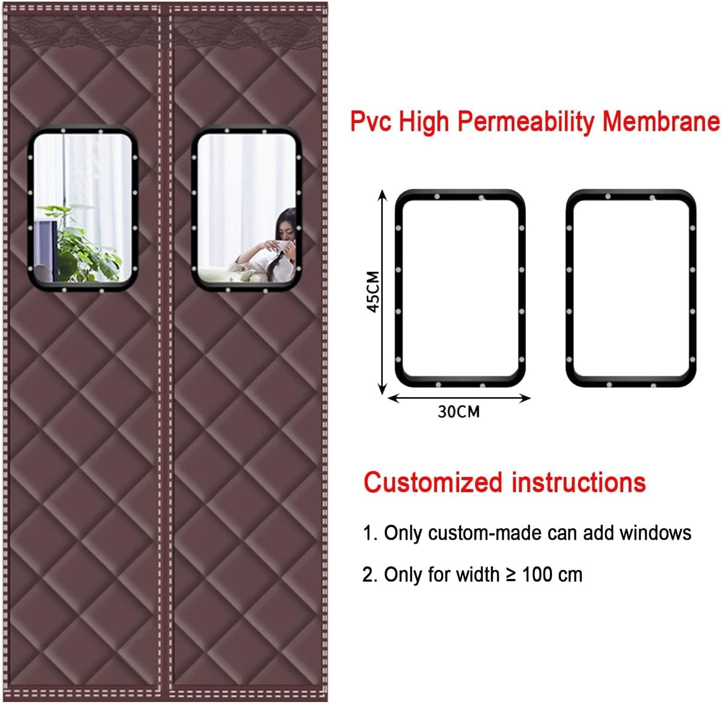 Home Air Conditioner Door Curtain 150x240CM