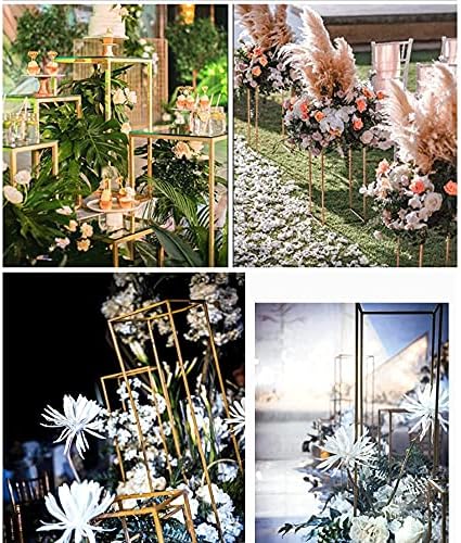 Gdrasuya10 4 Pcs Wedding Metal Vase Stand Pedestal