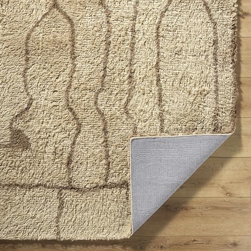 Chesna Bohemian Transitional Runner Rug - Beige Taupe Sandstone 26 x 8