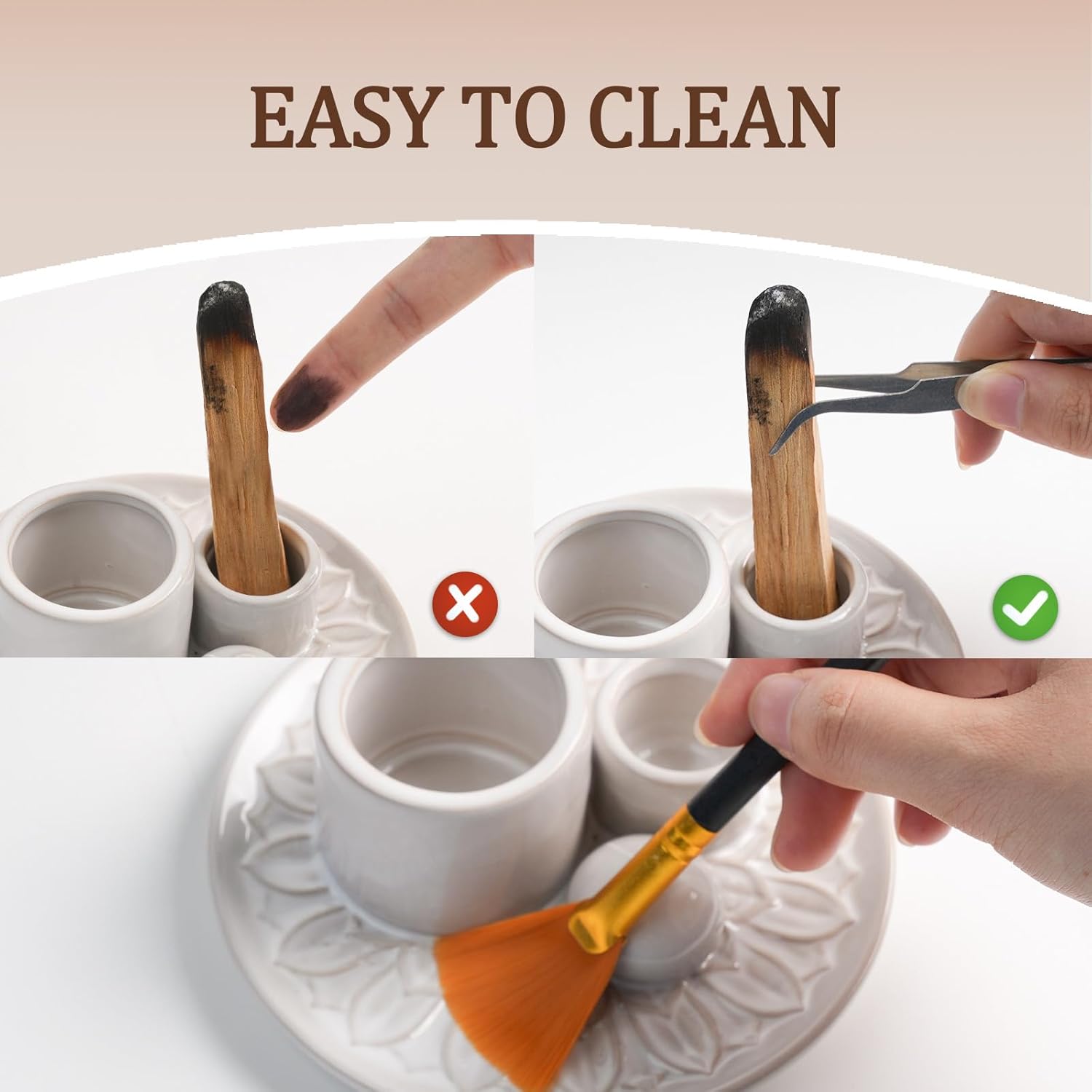 4 in 1 Incense Burner Holder for Meditation and Yoga Room