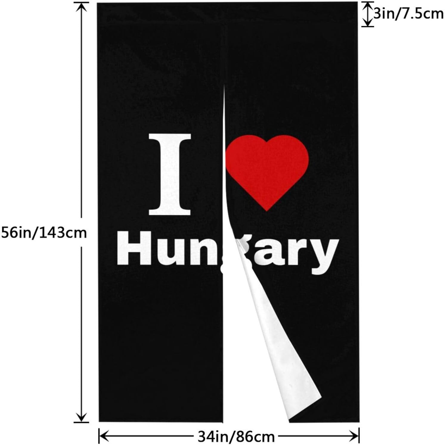 I Love Hungary Blackout Curtains for Doorways and Windows