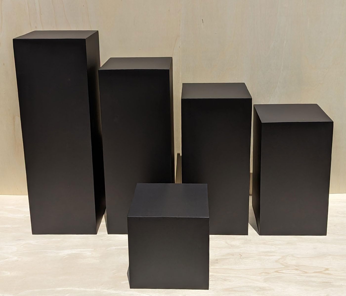 Generic 42 x 12 x 12 Inch Matte Black Display Pedestal Stand