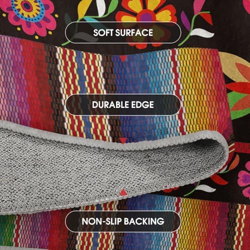 Artoid Mode Bird Dia De Los Muertos Mexican Fiesta Area Rug 5x7 Feet