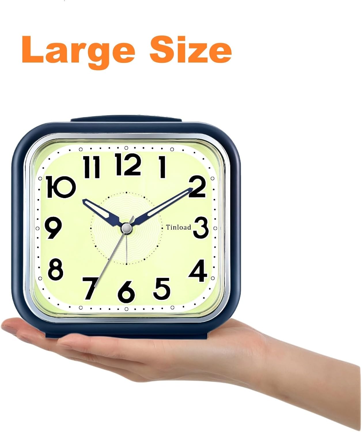 Tinload 55 Inch Large Analog Alarm Clock for Elderly