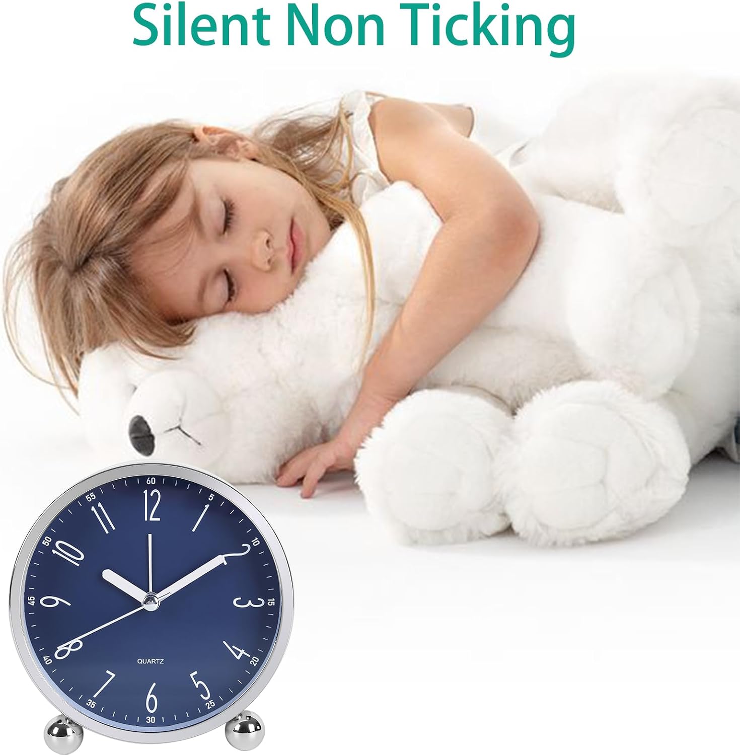 Cute and Safe Alarm Clock for Kids with Battery Included