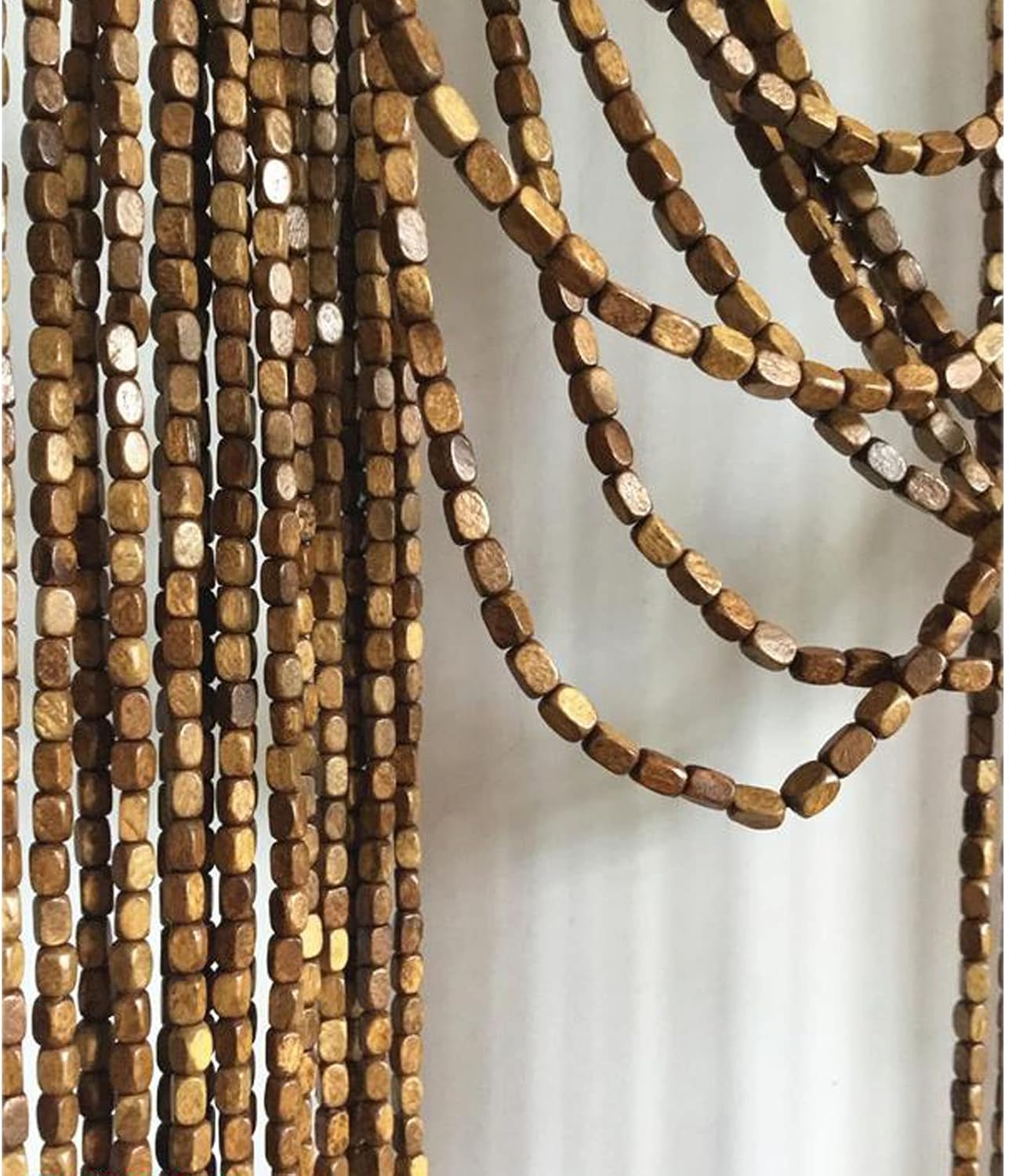 Bamboo Beaded Curtain for Home Decor and Privacy
