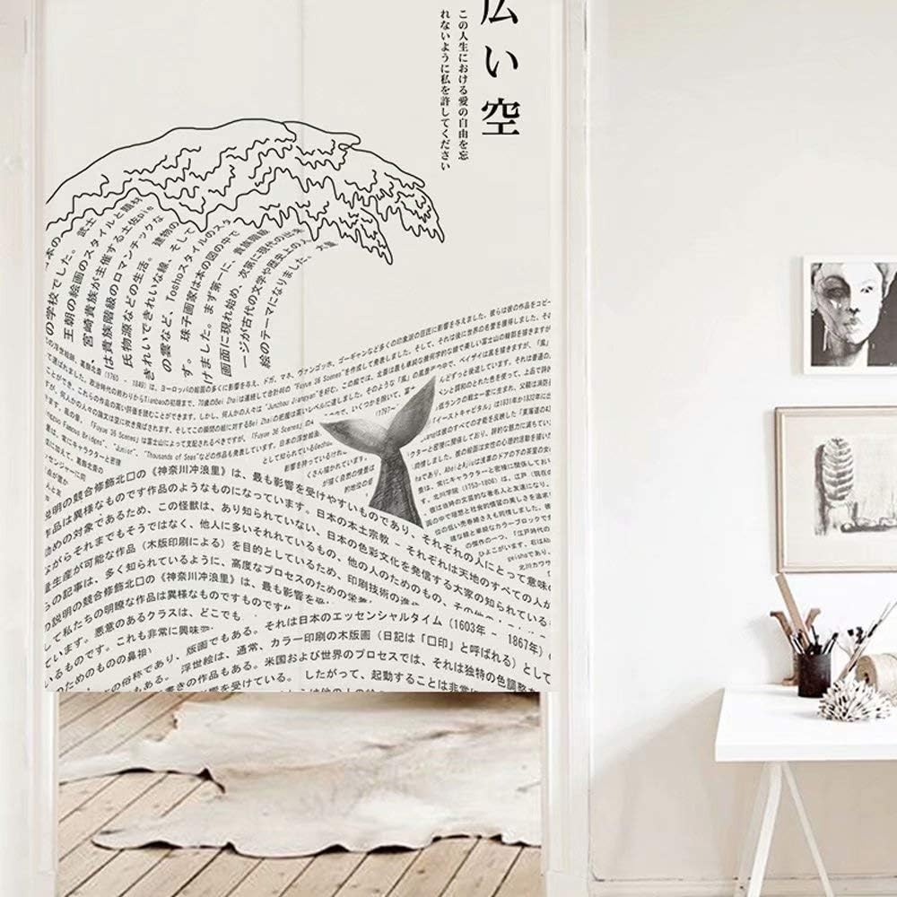 Ofat Home Great Wave Off Kanagawa Tapestry Door Curtain