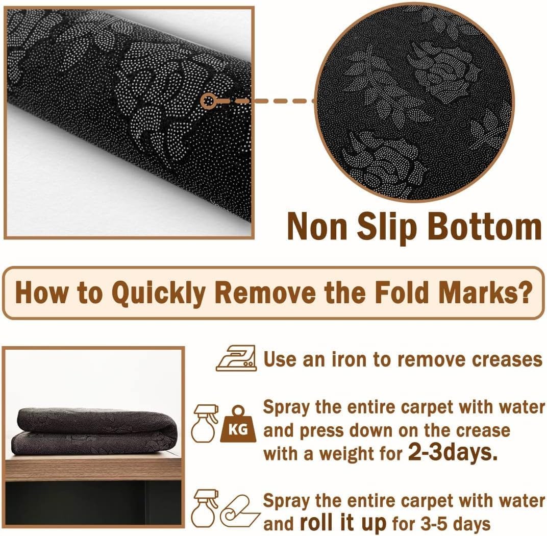 Elk Deer Antlers Area Rug 5x7 Bohemian Pattern