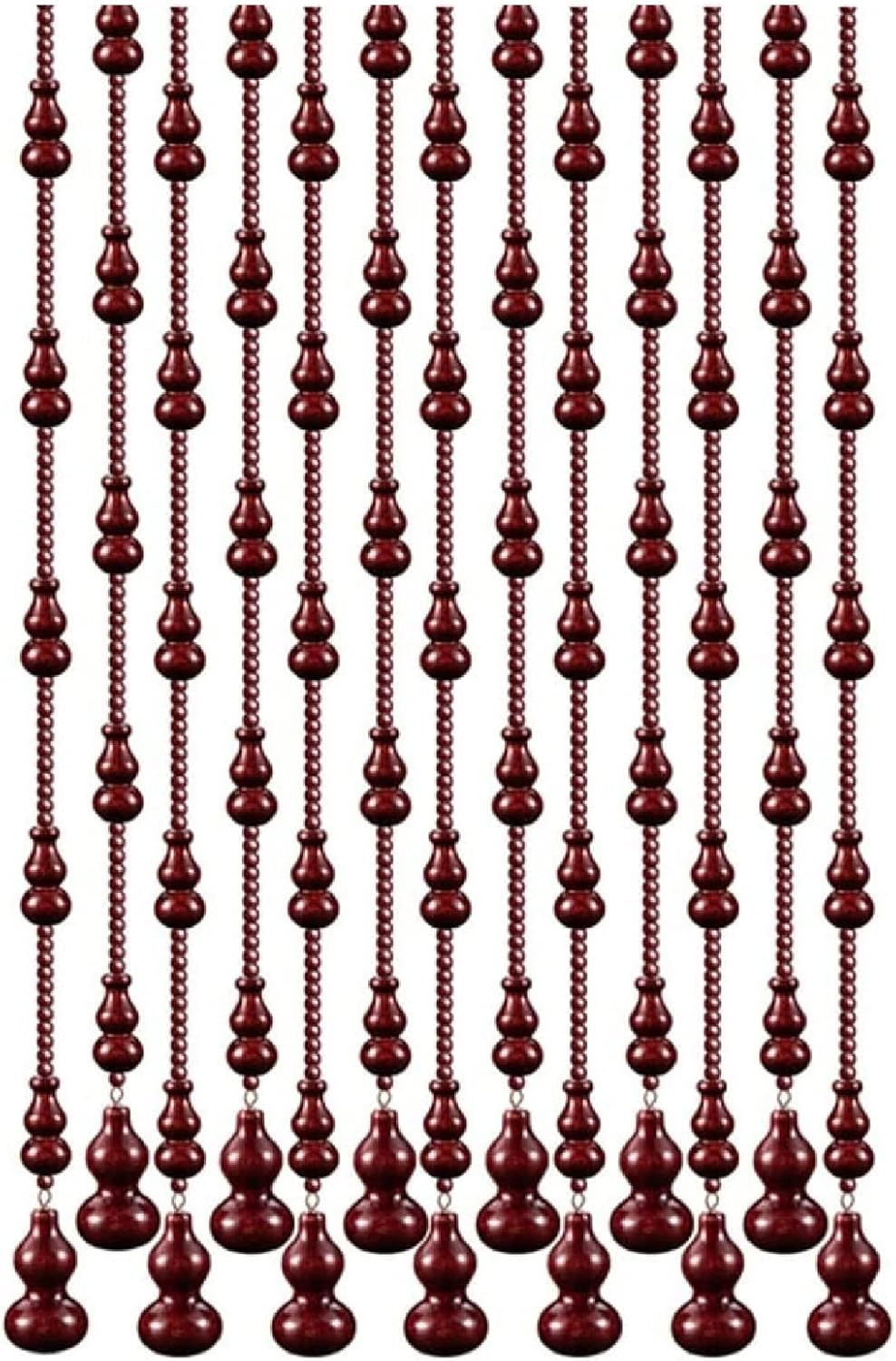 ZHANGQINGXIU Wooden Bead Door Curtain Decor Panel