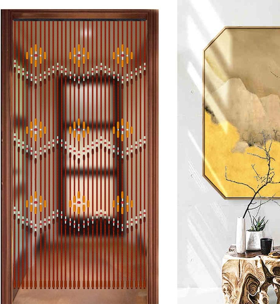 Wooden Beaded Curtain with 31 Lines Doorway Decor