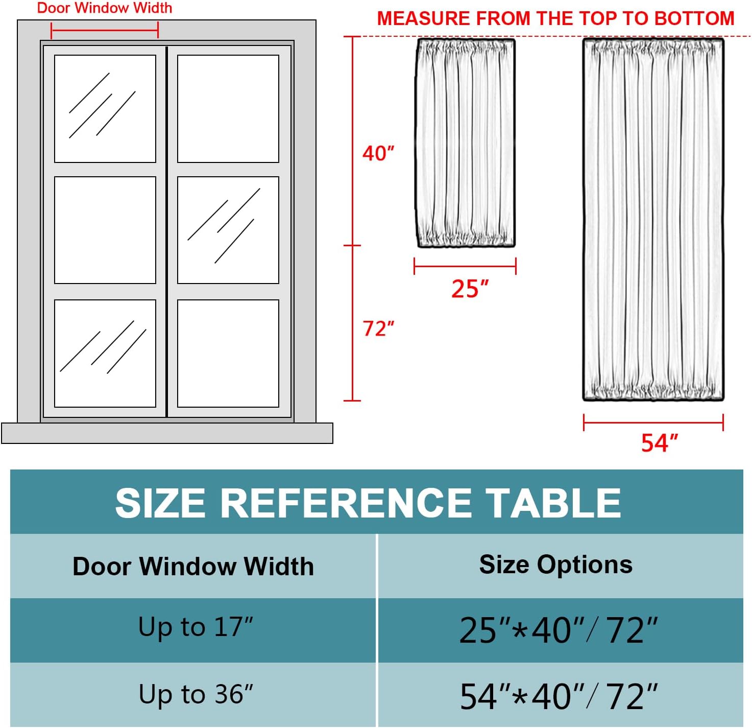 Turquoize Thick Linen Door Curtain with Tieback - Gray