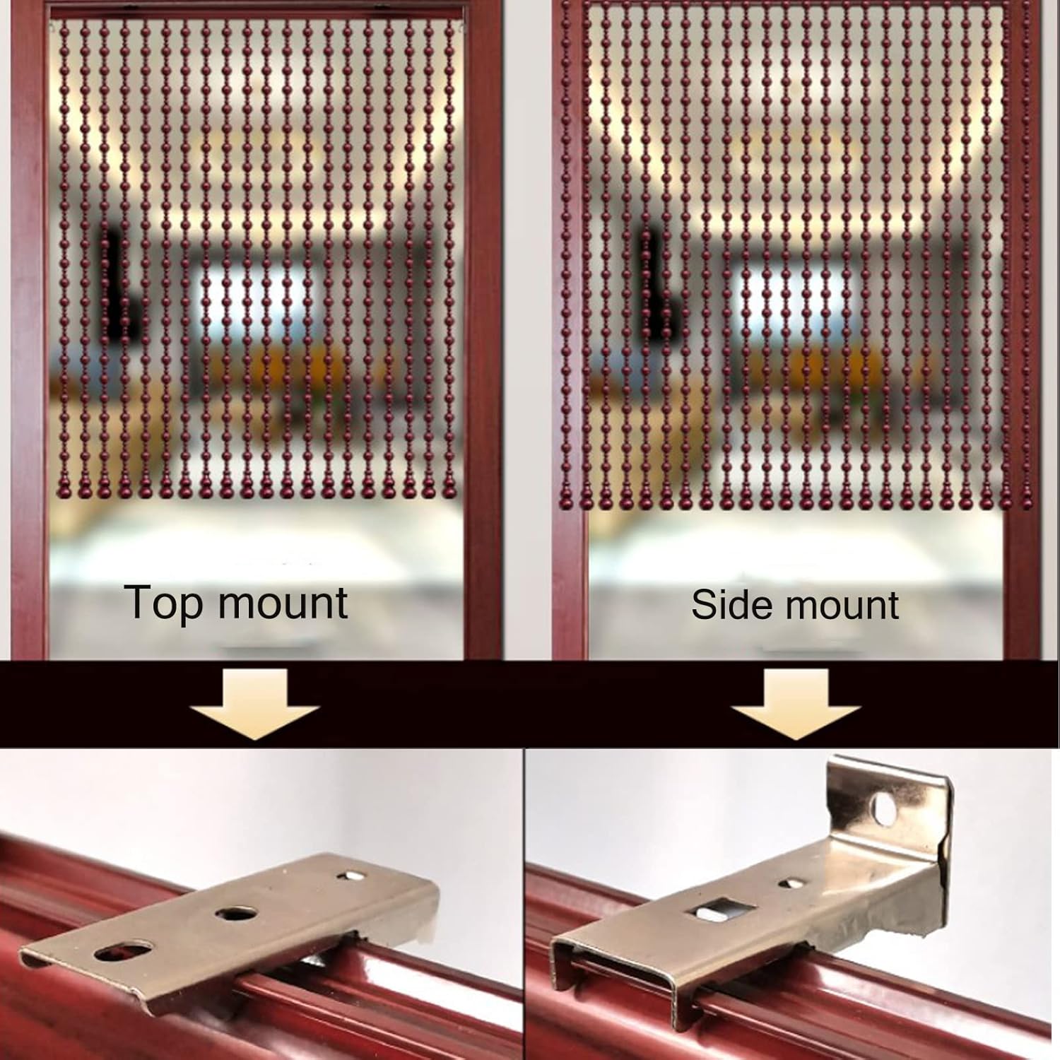 Hanging Bamboo Beaded Door Curtain for Home Decor