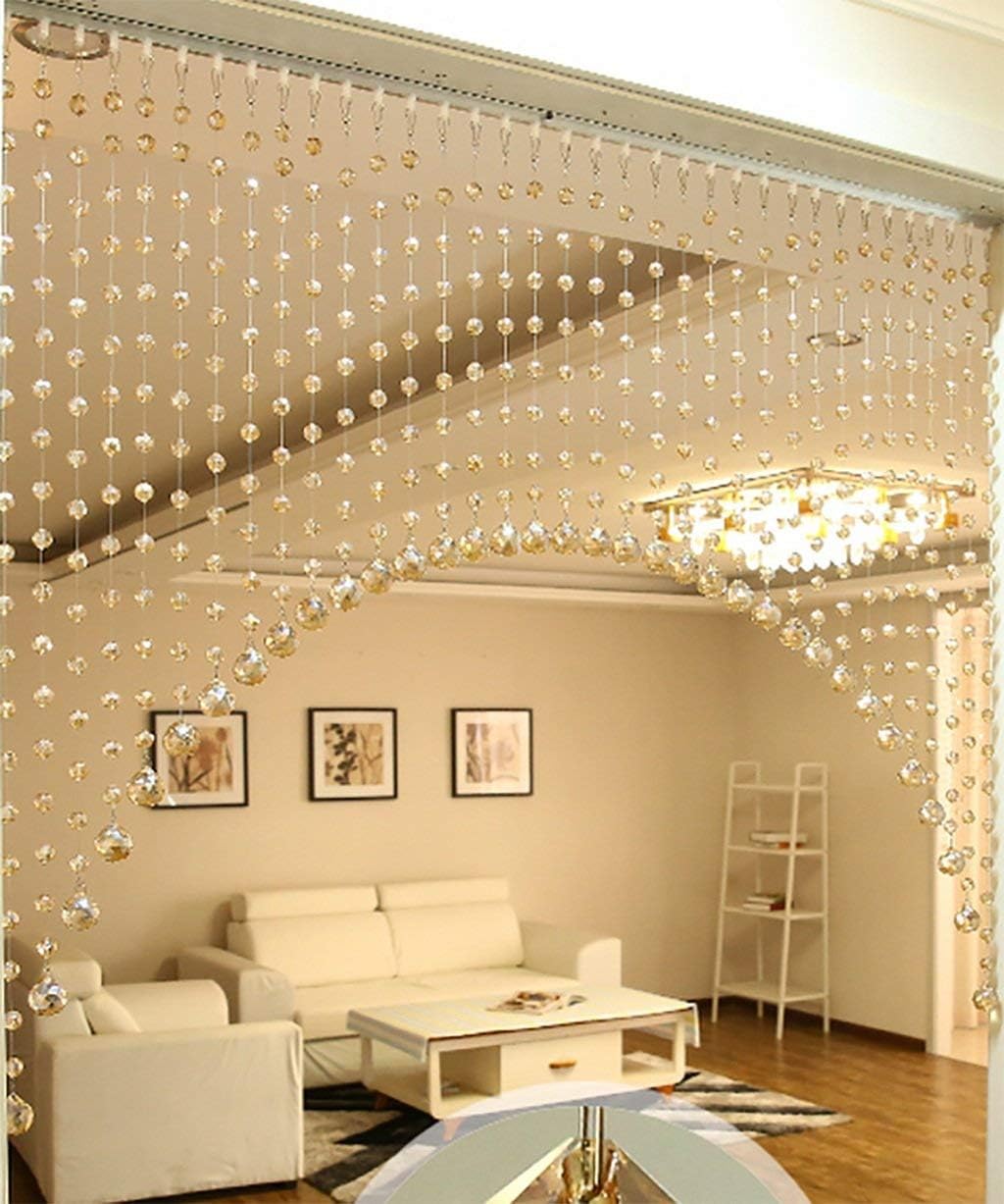 OKUOKA Crystal Beaded Door Curtain 240cm Wide