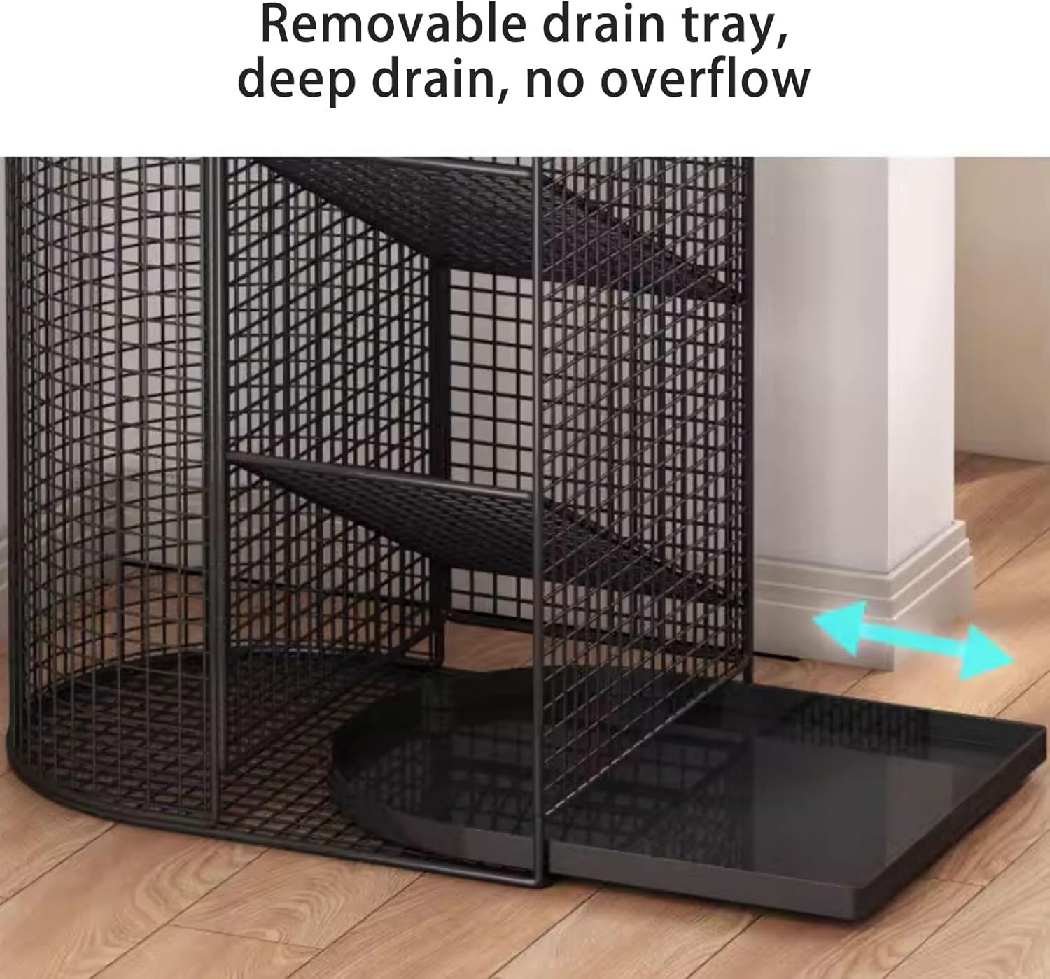 Sturdy Metal Umbrella Stand with Drip Tray for Entryway
