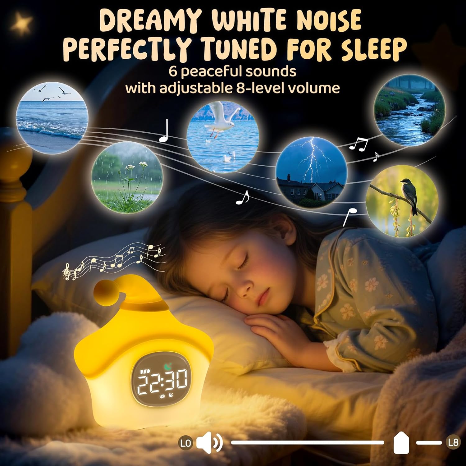 Star Alarm Clock with Night Light for Kids 1
