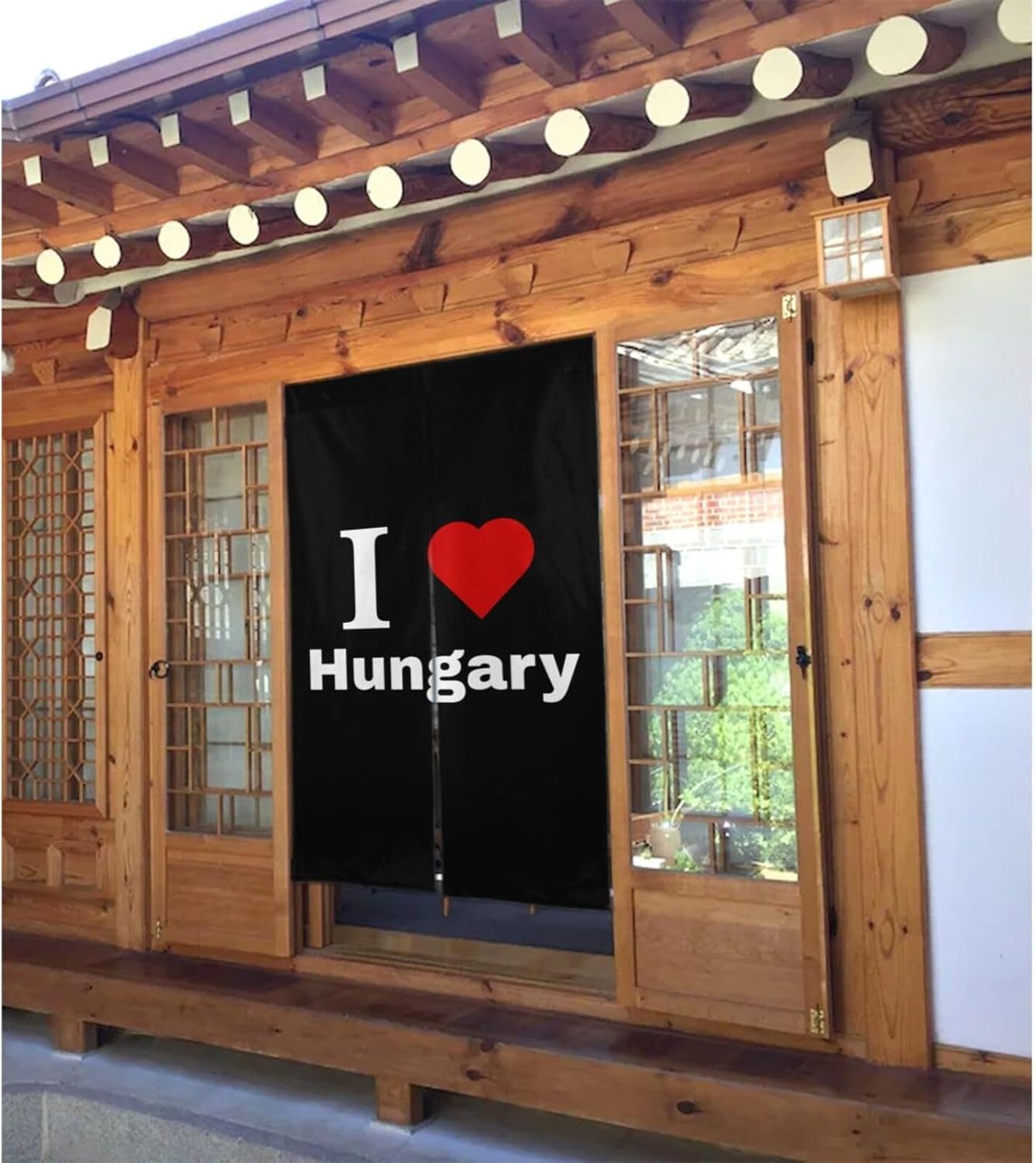 I Love Hungary Blackout Curtains for Doorways and Windows