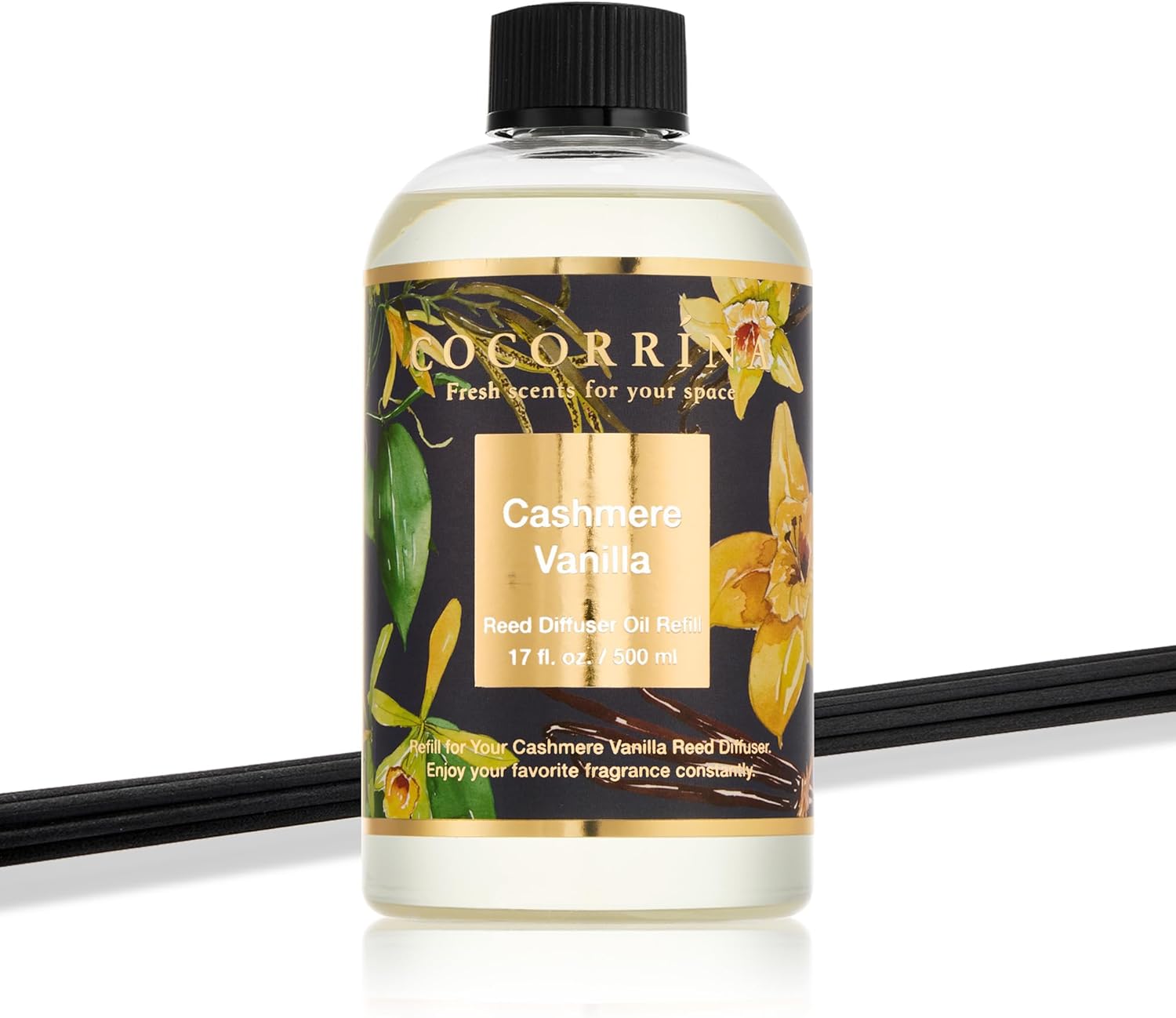 Cocorrna Cashmere Vanilla Reed Diffuser Refill 17oz