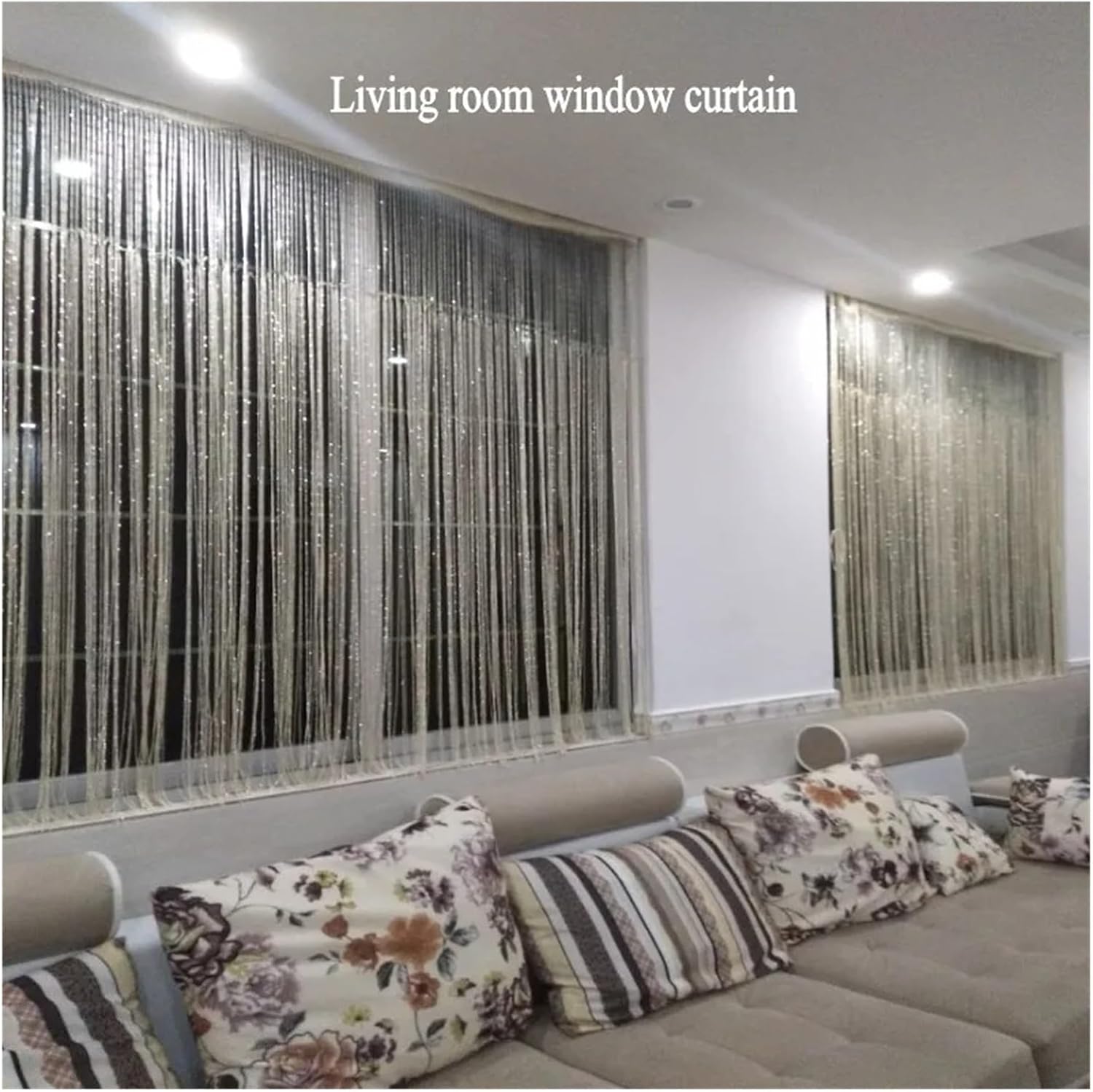 Shiny Tassel String Curtains for Living Room and Room Divider
