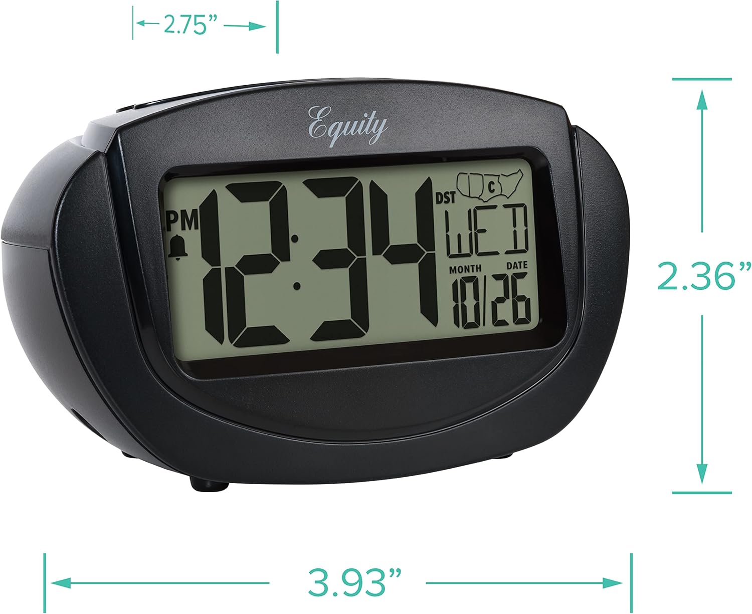 Equity by La Crosse 31022 Insta-Set LCD Alarm Clock