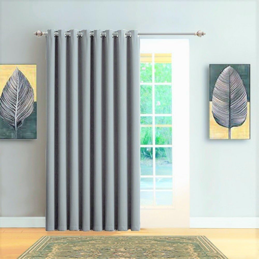 Warm Home Designs 1 Panel Light Grey Blackout Curtain