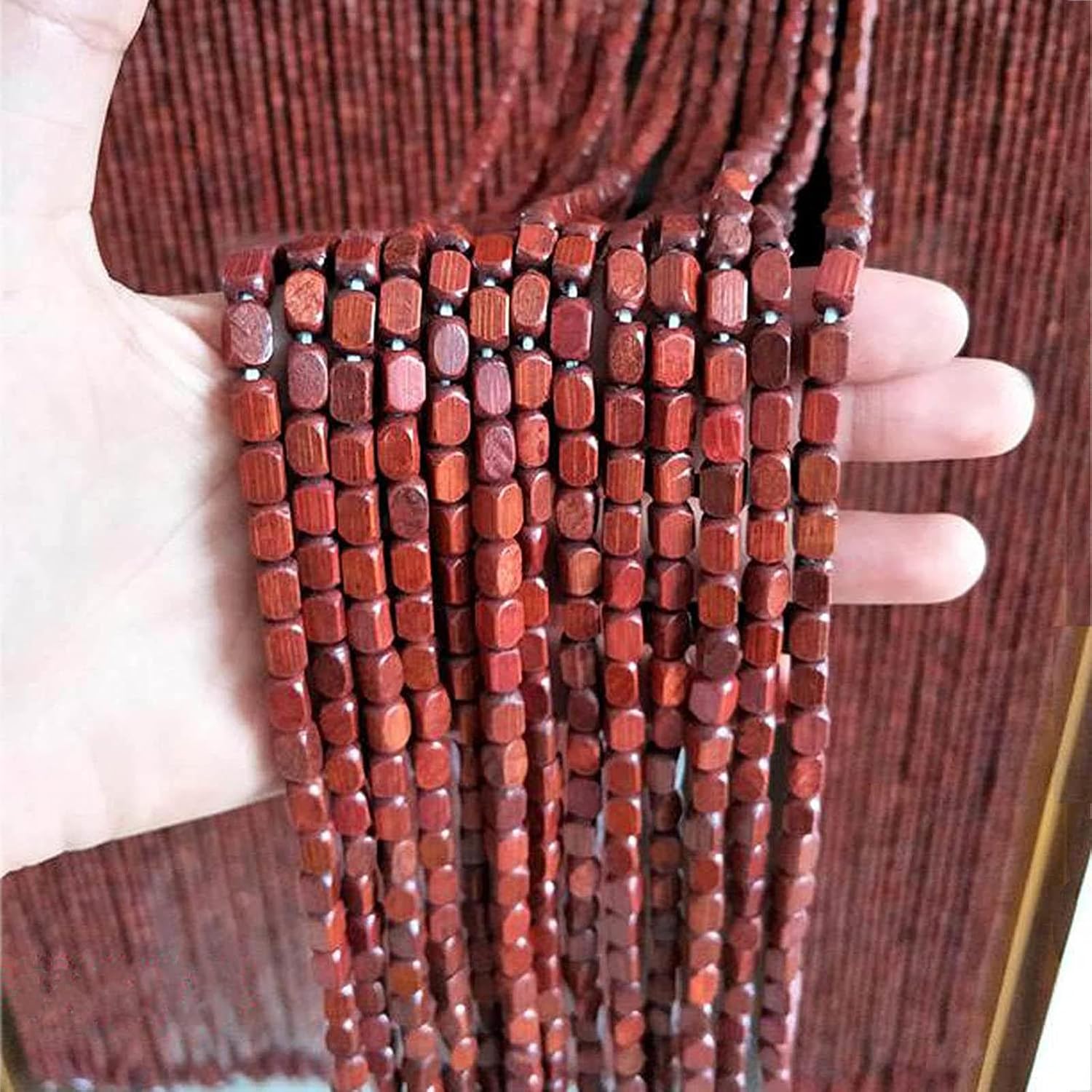 Wood Bamboo Beaded Curtain for Doorway
