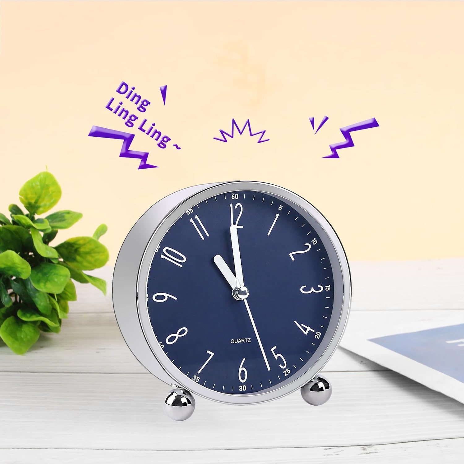 Cute and Safe Alarm Clock for Kids with Battery Included