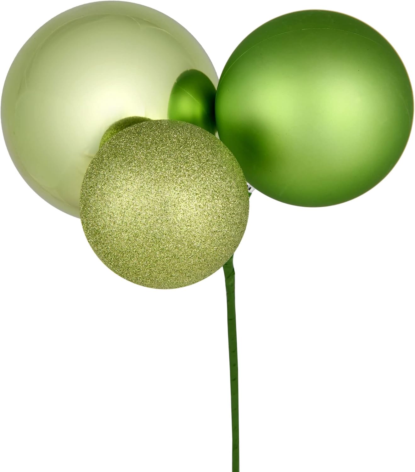 Vickerman 18 Inch Celadon Ball Christmas Pick