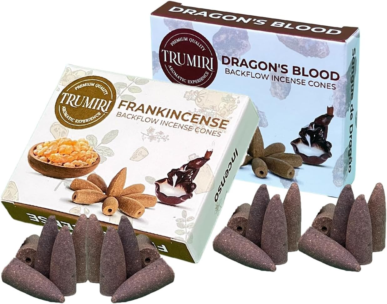 TRUMIRI Backflow Incense Cones - 20 Pack Waterfall
