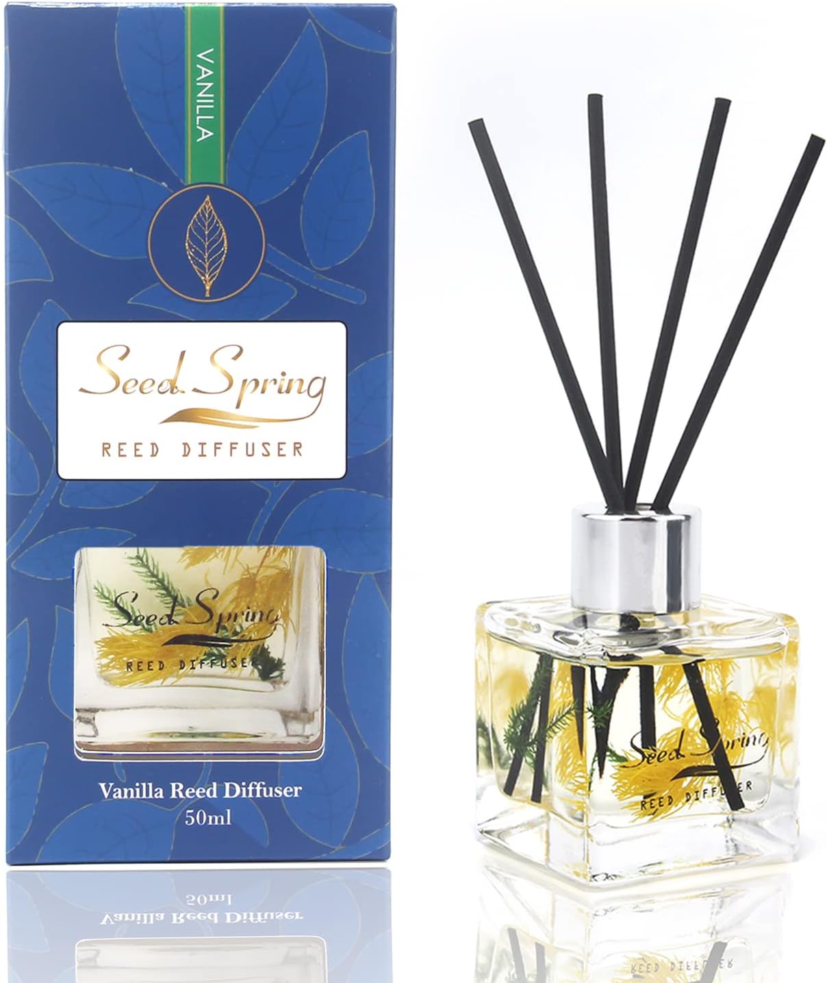 Seed Spring Vanilla Reed Diffuser Set