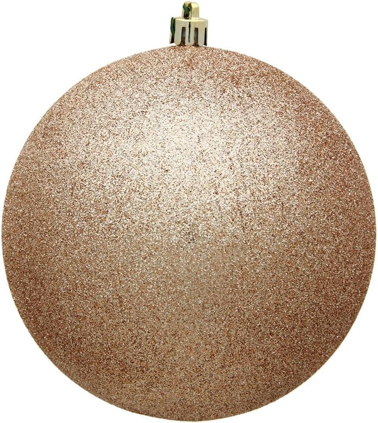 Vickerman 8 Inch Cafe Latte Glitter Ball Ornament