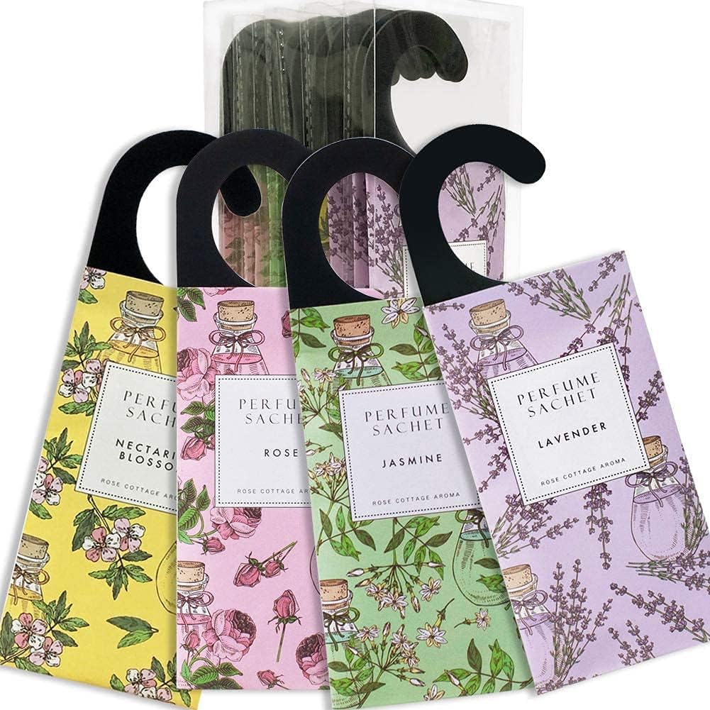 Large 12-Pack Closet Deodorizer with 4 Scents Floral