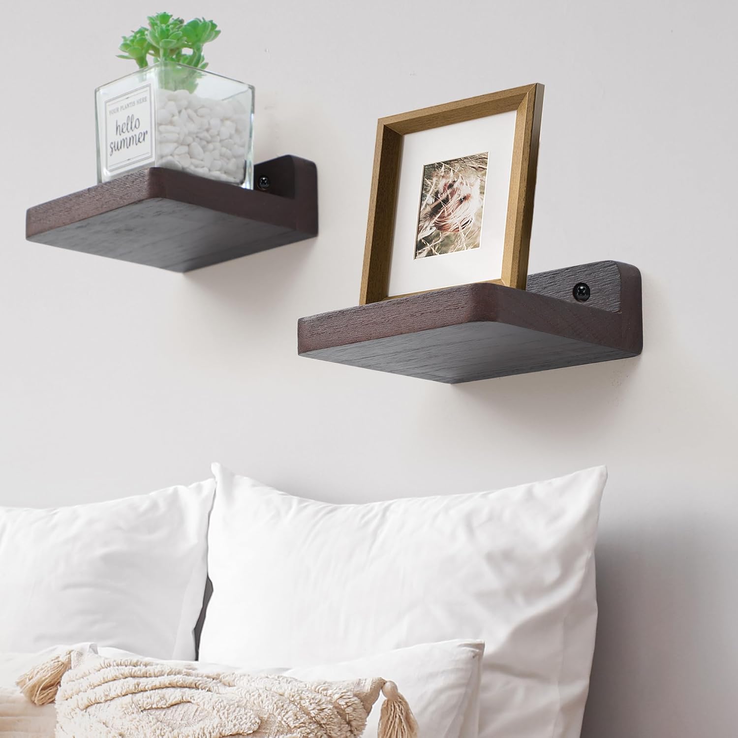 NIUBEST Small Floating Shelf 4x4 Inch Display Ledges