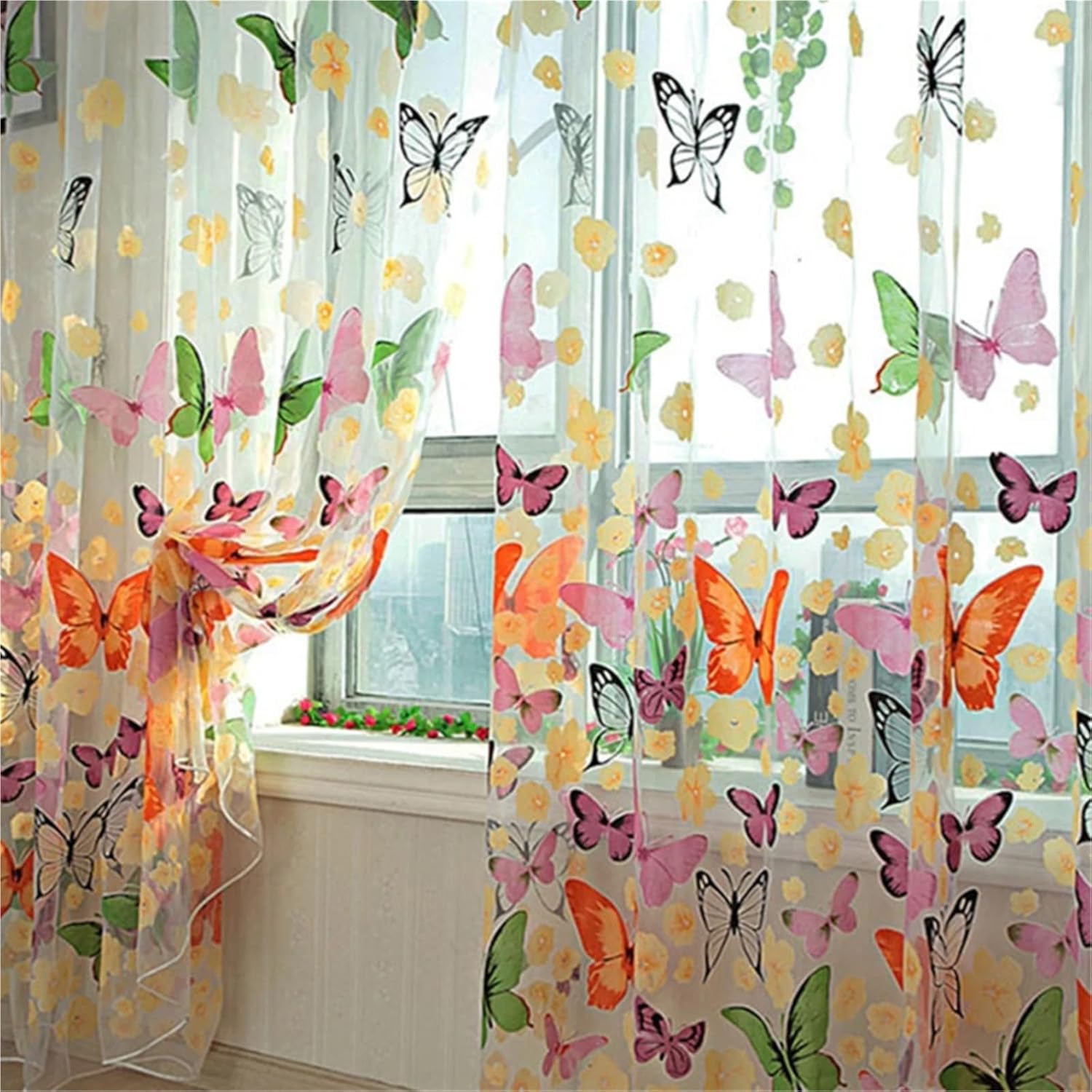 Colorful Tassel String Curtains for Living Room