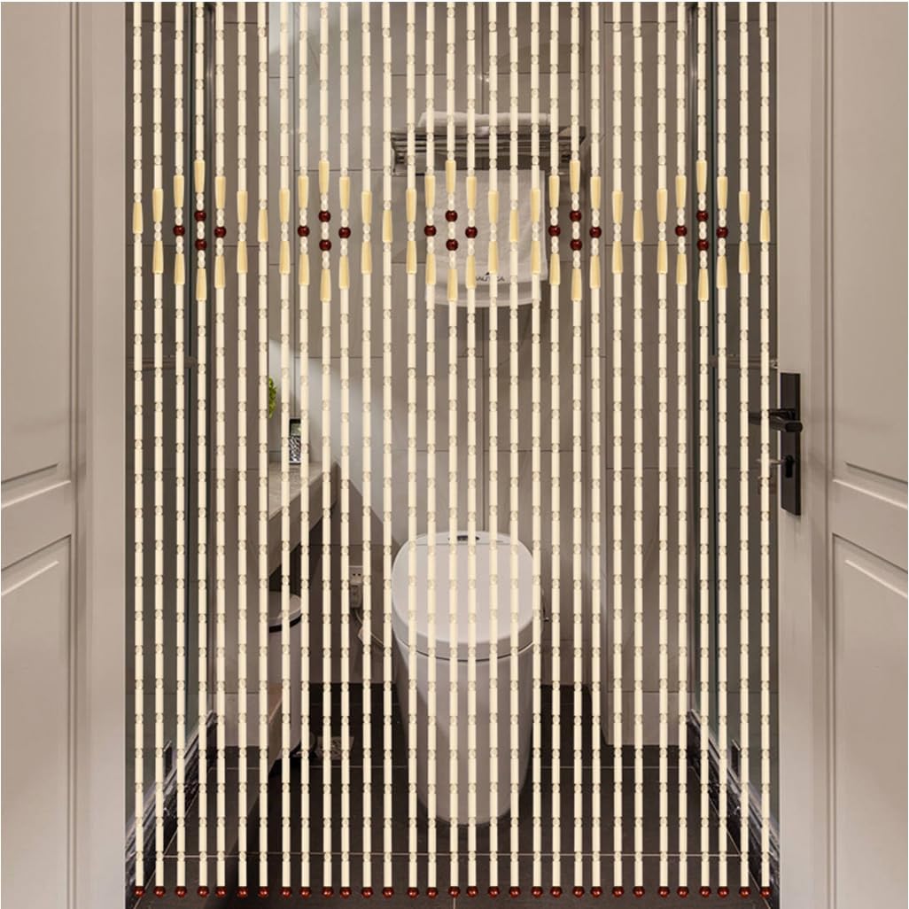 GVILTY Bamboo Beaded Curtains for Doorway and Room Divider