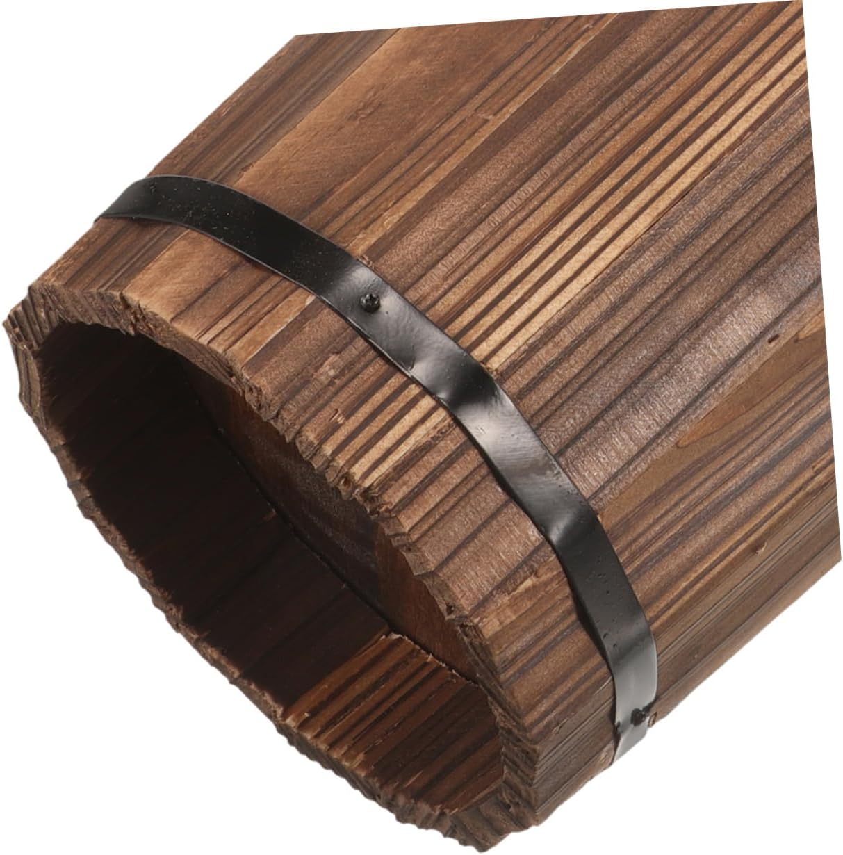 Wooden Umbrella Stand with Cane and Fan Storage