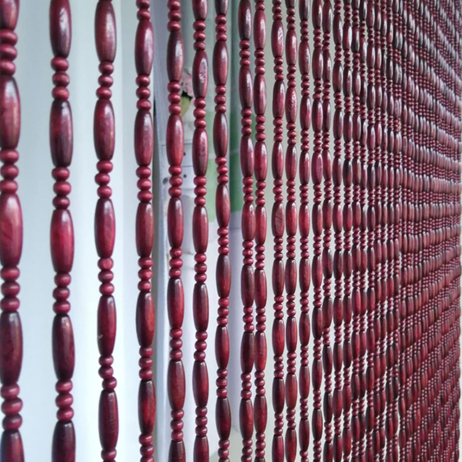 Wood Beaded Curtains for Doorway and Home Decor