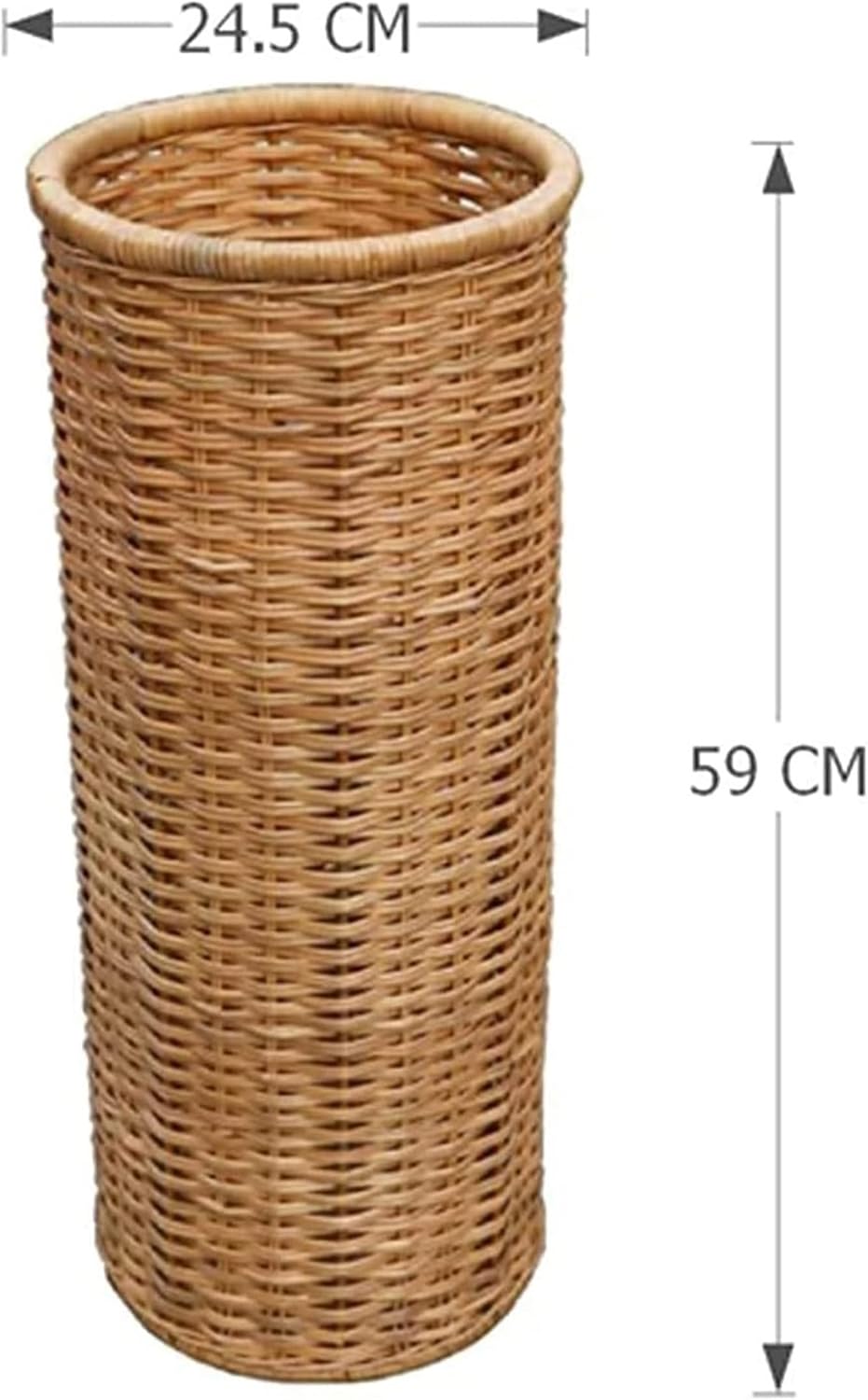 NTIYOU Bamboo Rattan Umbrella Stand Rack Organizer