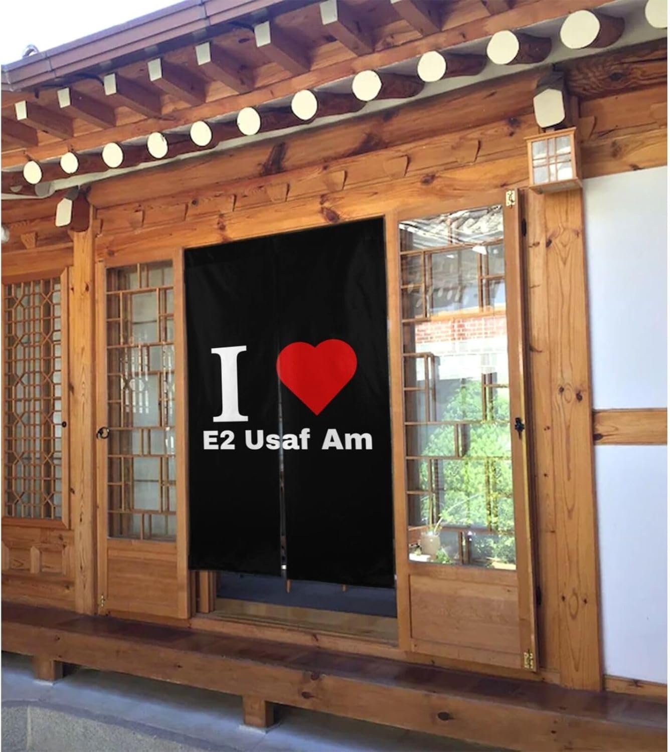 I Love E2 USAF Blackout Curtains 34x56in Door Panels