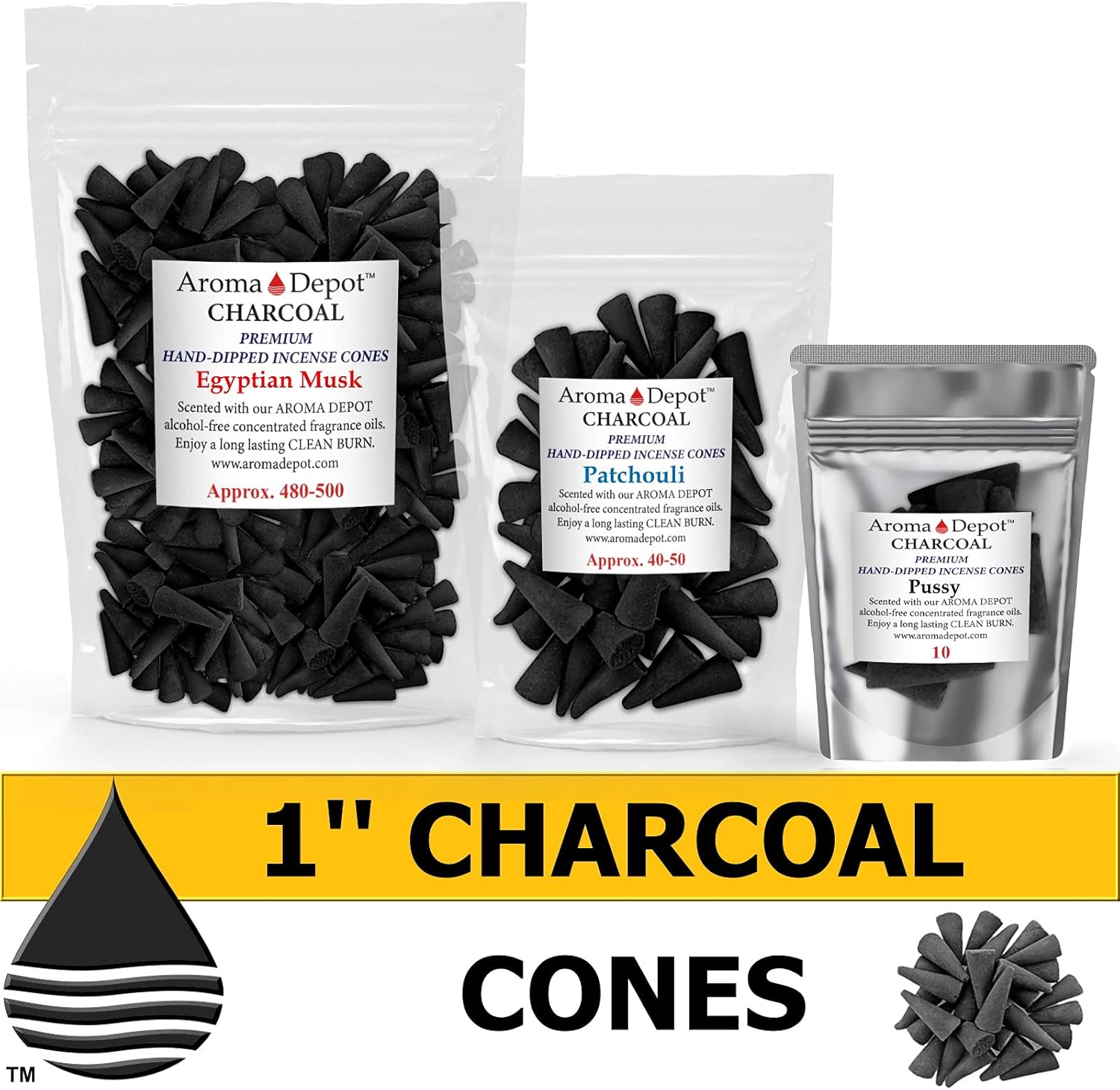 1 Inch Dragon Blood Incense Charcoal Cones 20 Pack