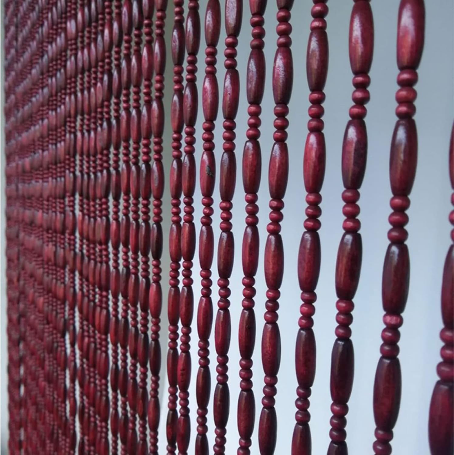Wood Beaded Curtains for Doorway and Home Decor