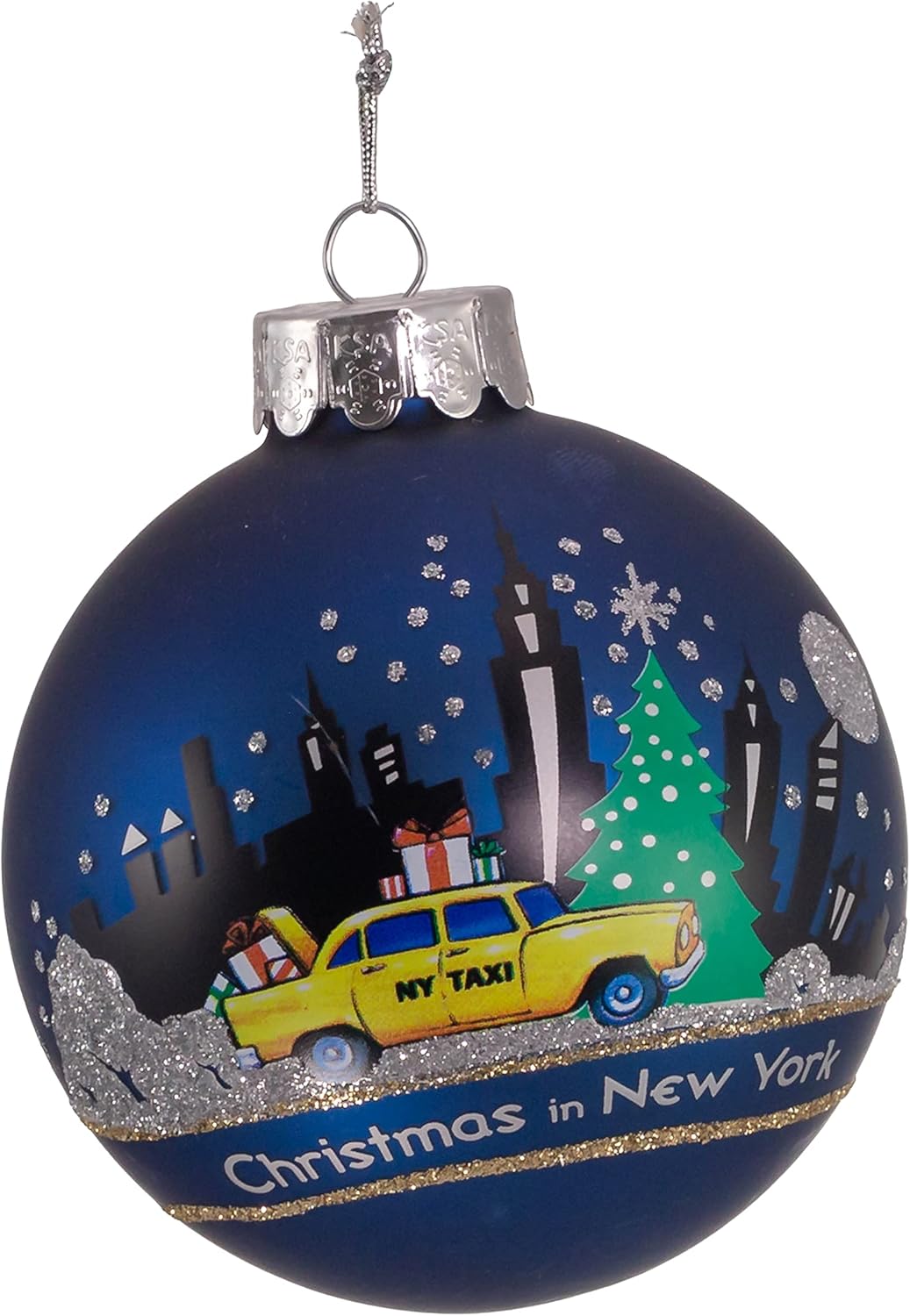 Kurt Adler New York Glass Ball Ornament 80mm