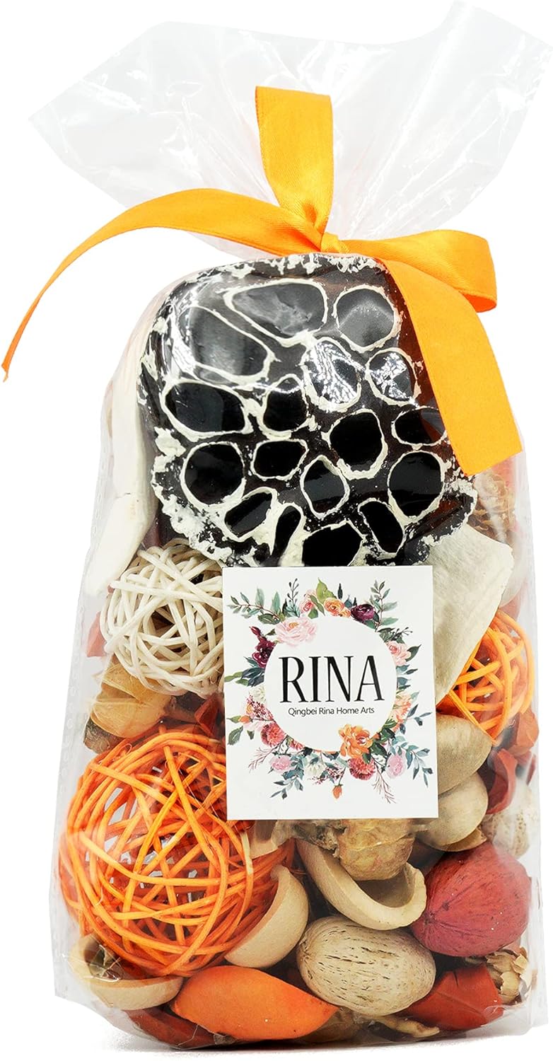 Qingbei Rina Fall Potpourri Bags Burnt Orange Scented Decor