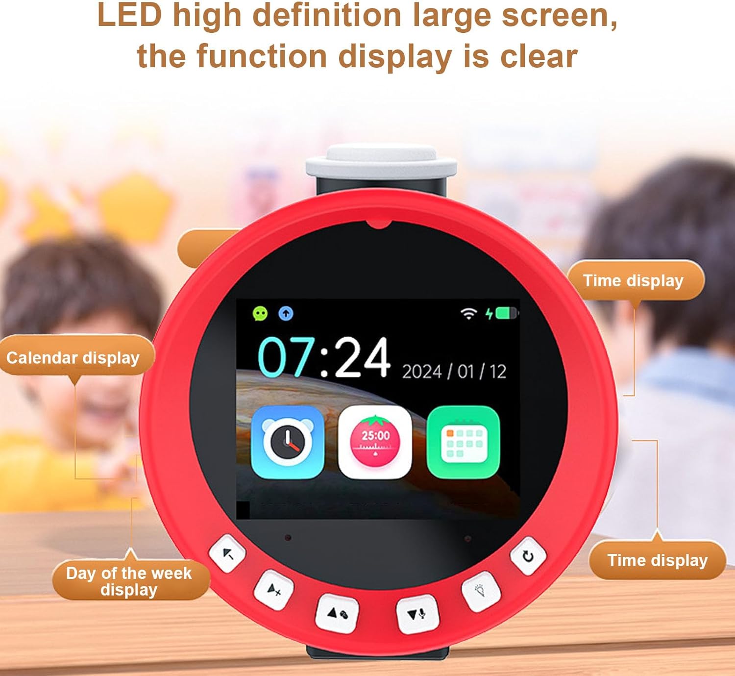 AI Smart Alarm Clock with Early Learning and Weather Display