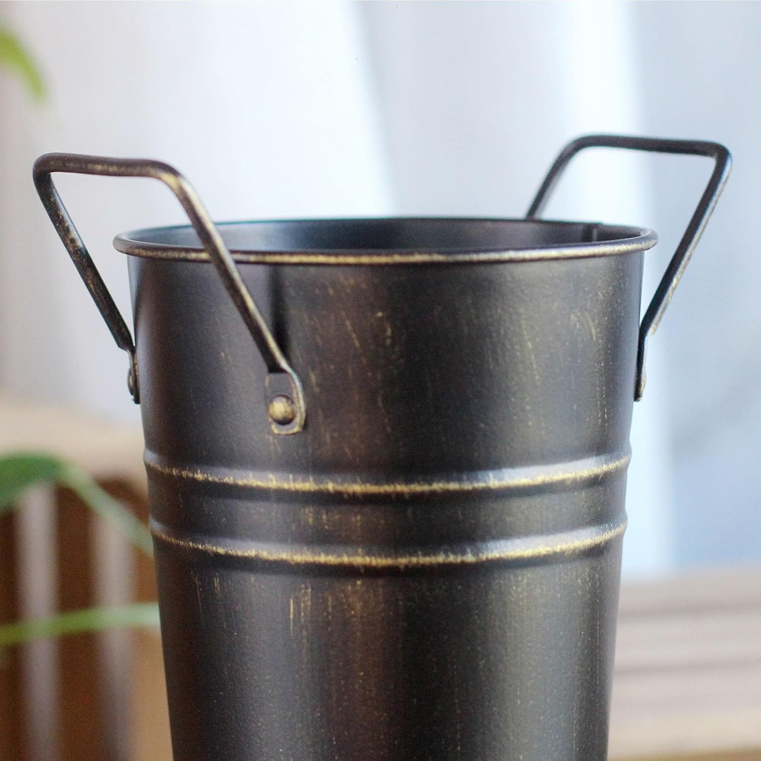 Durable Metal Round Umbrella Stand with Canes and Walking Stick Holder