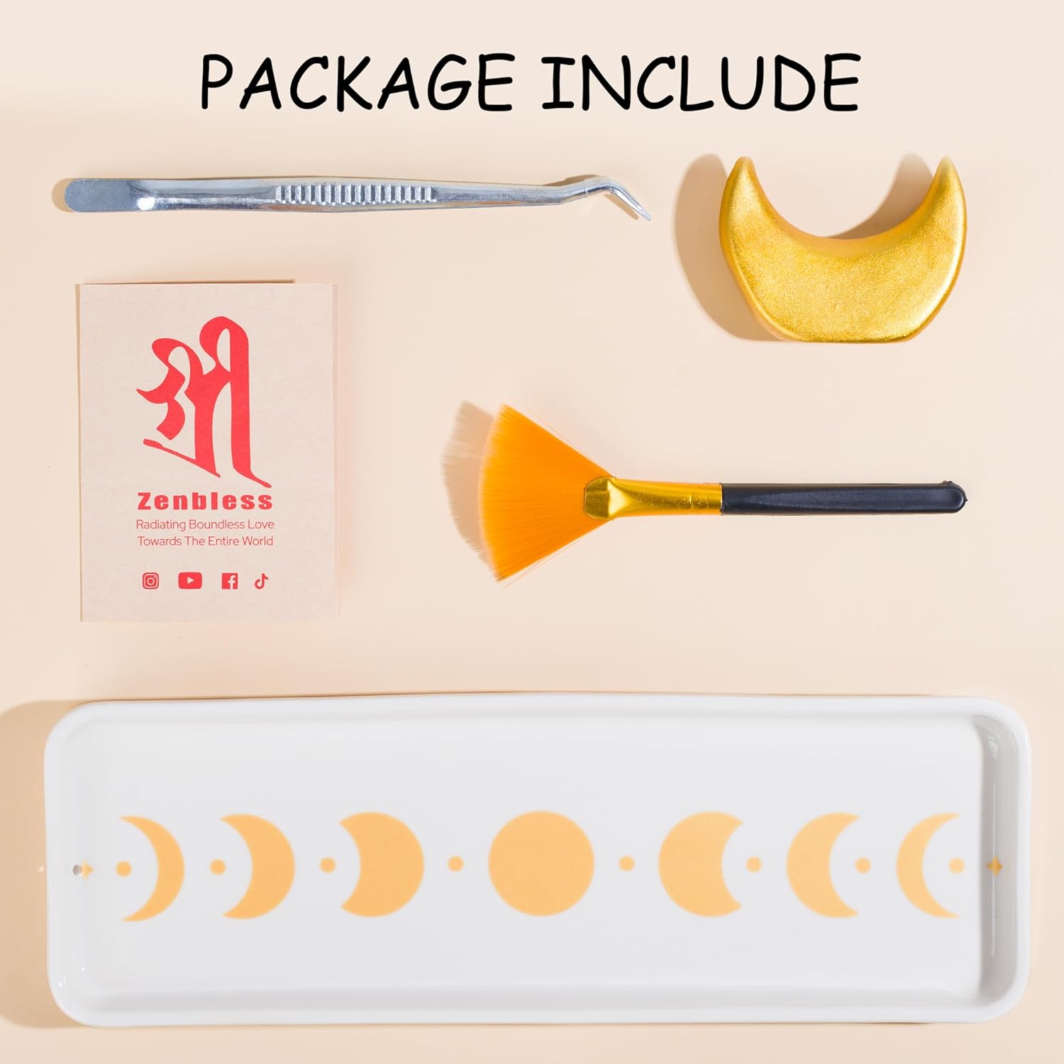 ZenBless Handcrafted Ceramic Incense Holder